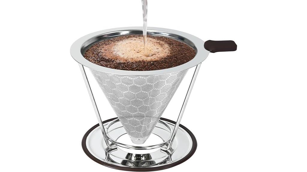 stainless steel coffee dripper