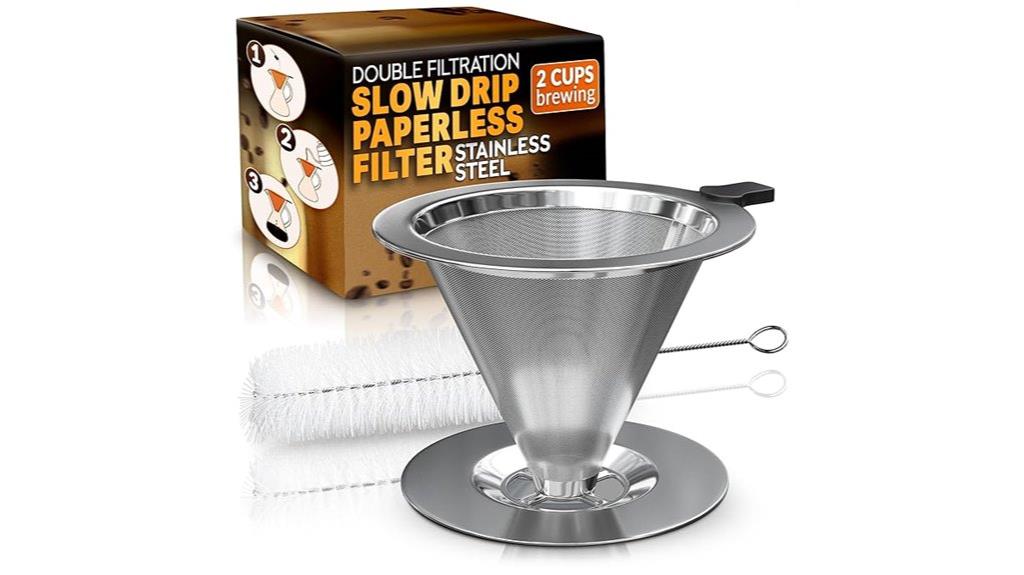 stainless steel coffee dripper