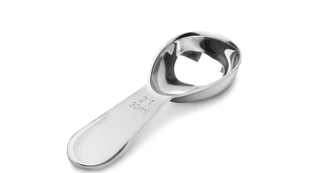 stainless steel coffee scoop