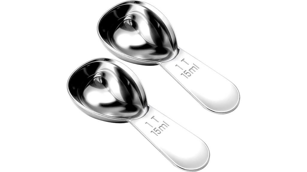 stainless steel coffee scoops