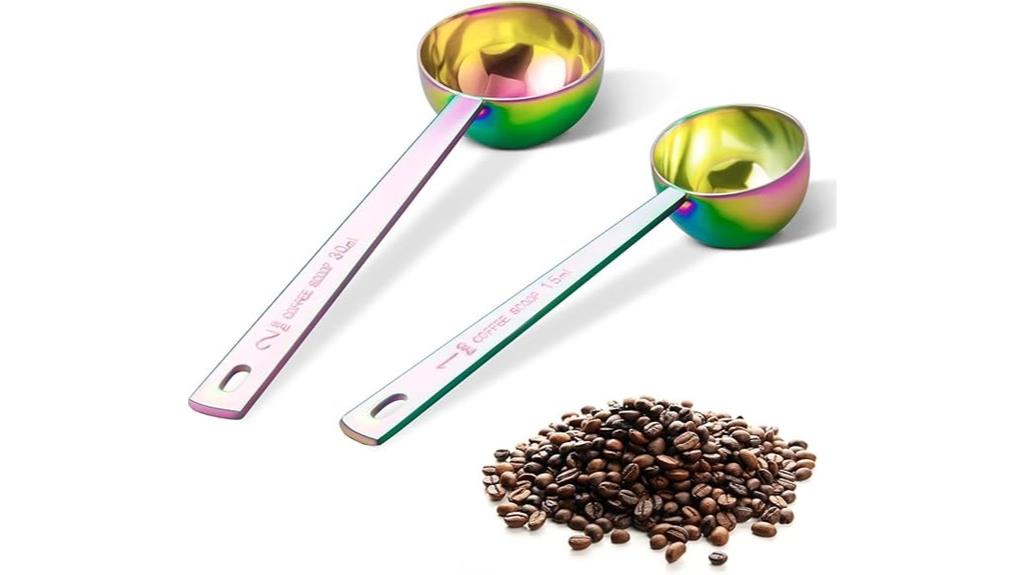 stainless steel coffee scoops