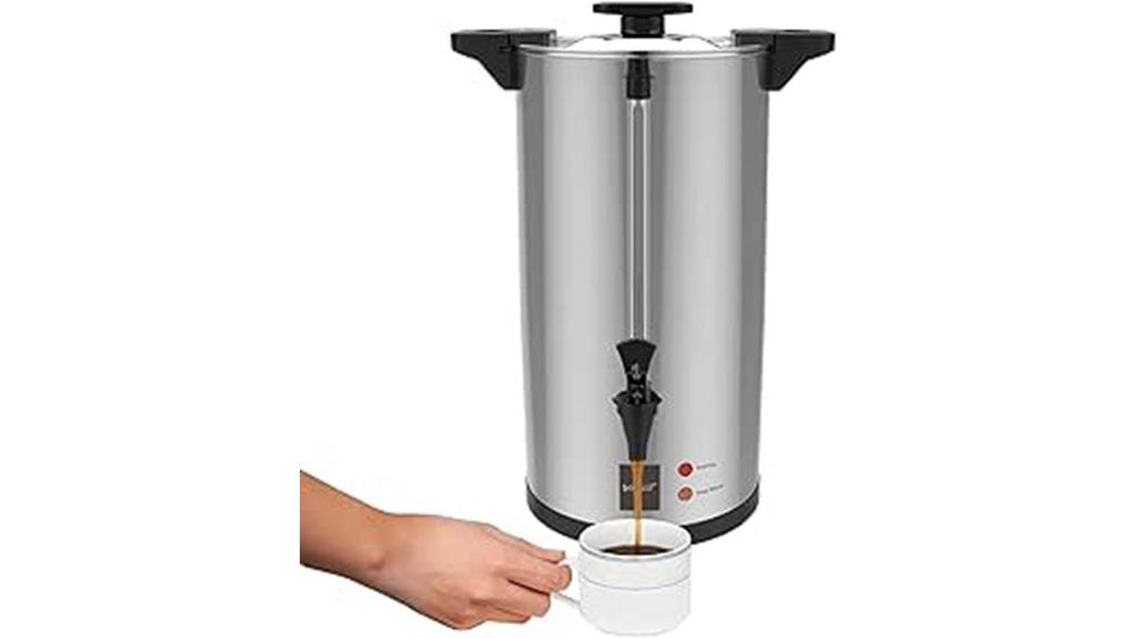 stainless steel coffee urn