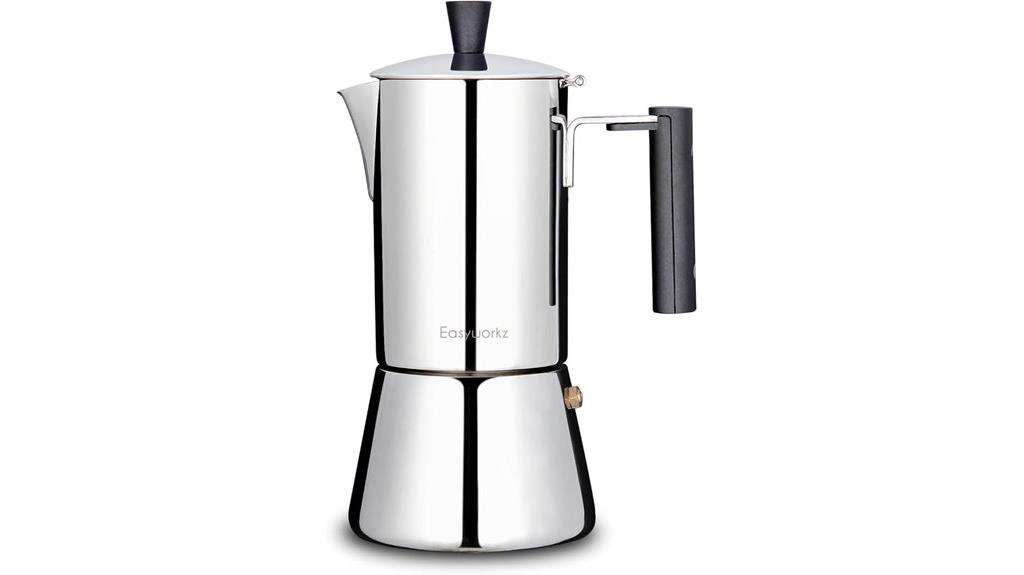 stainless steel espresso maker