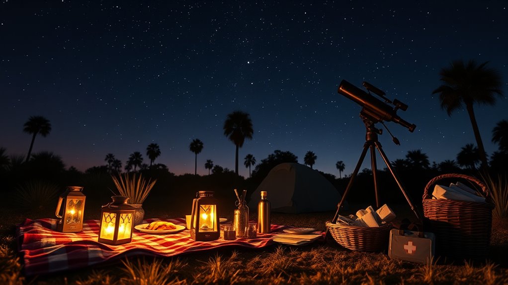 stargazing safety and logistics