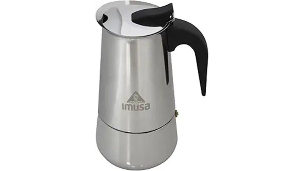 stovetop espresso maker stainless steel