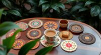 stylish coasters for celebrations