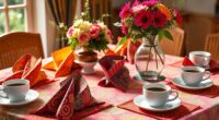 stylish coffee napkins selection