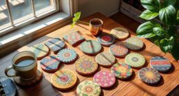 stylish coffee table coasters