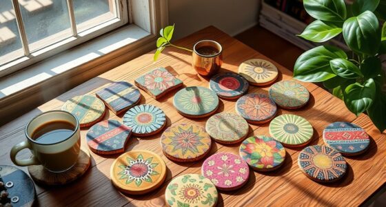 stylish coffee table coasters