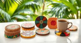 stylish coffee table coasters