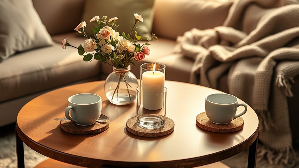 stylish coffee table coasters