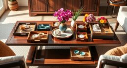 stylish coffee table displays