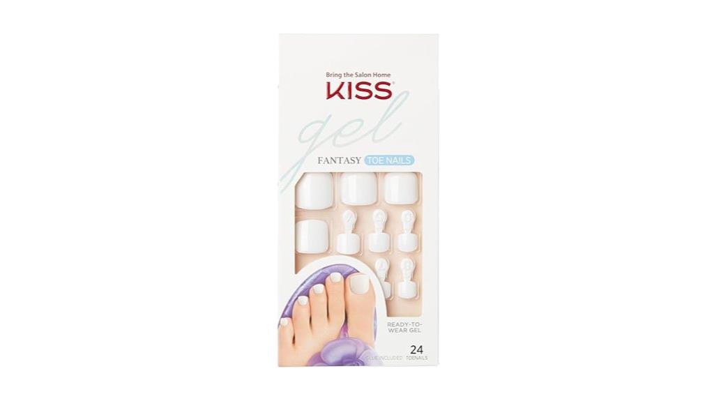 stylish fake toenail set