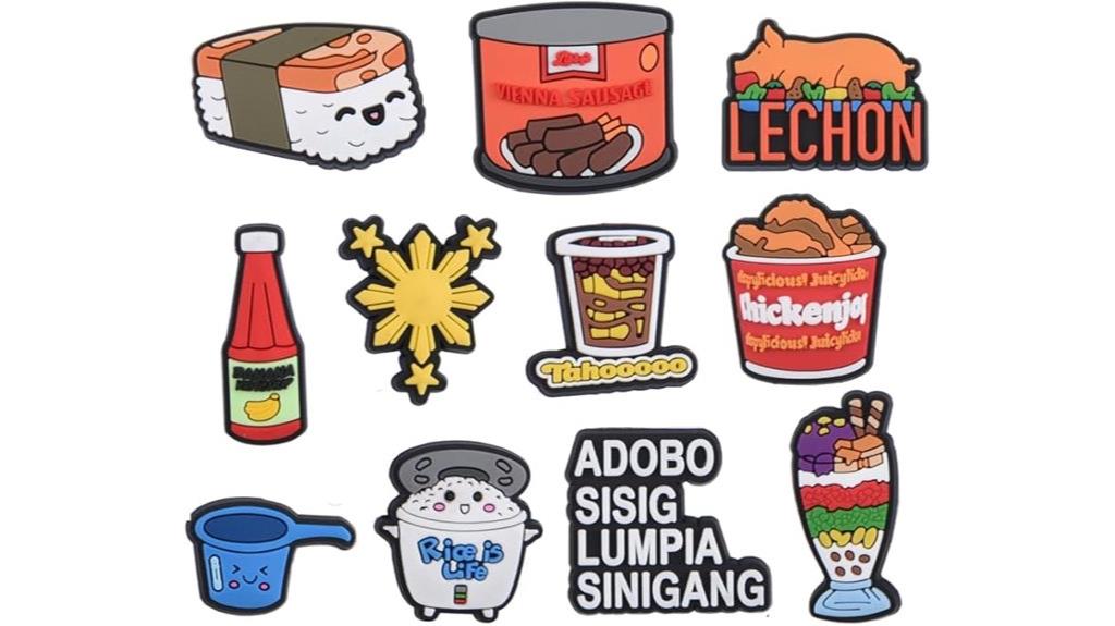 stylish fast food charms