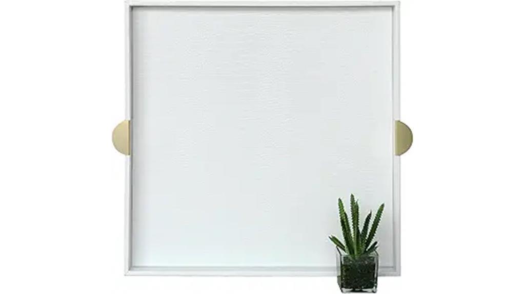 stylish faux leather tray