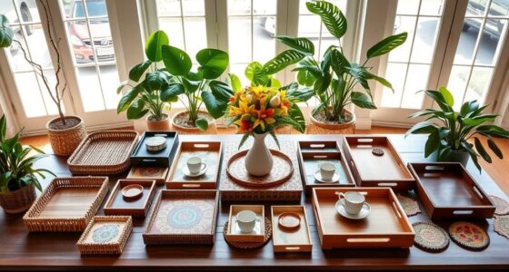 stylish functional coffee table trays