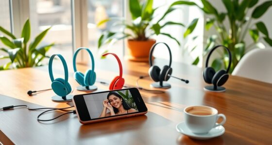 stylish headsets for connection