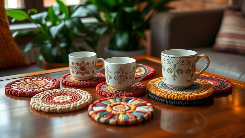 stylish protective personalized coasters