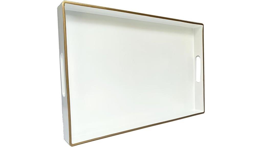stylish tray with handles