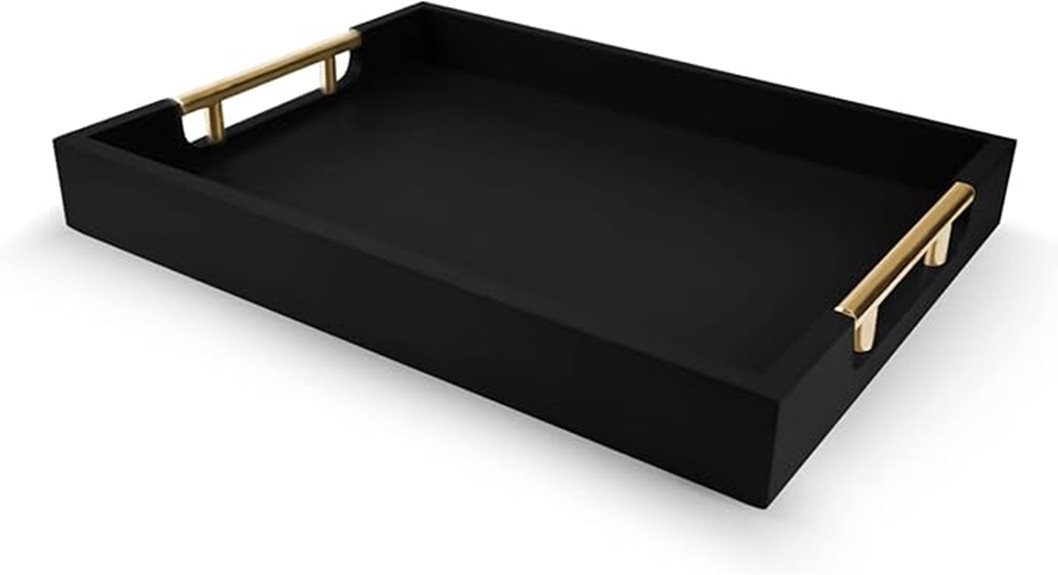 stylish wooden serving tray