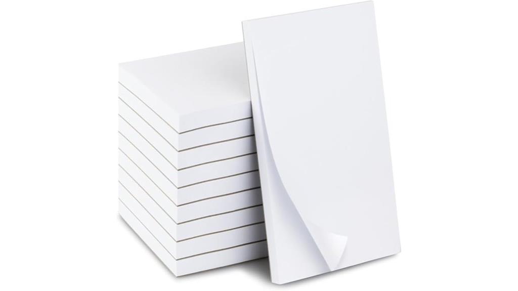 ten 3x5 memo pads