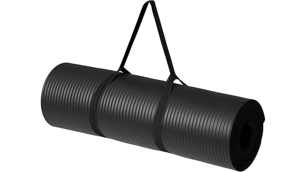 thick yoga mat included
