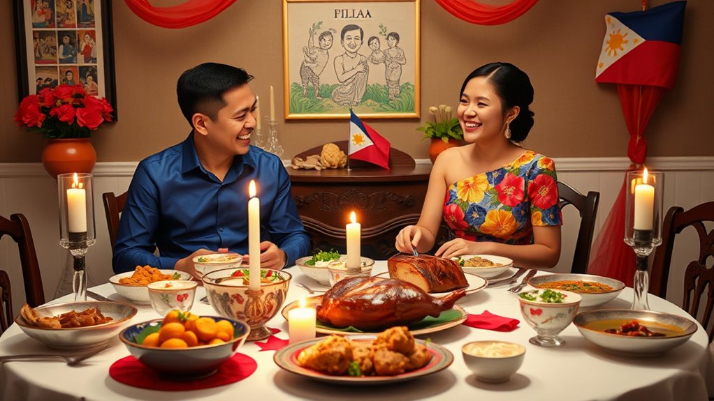 traditional filipino dinner celebration