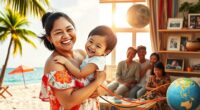 transcontinental family connection established