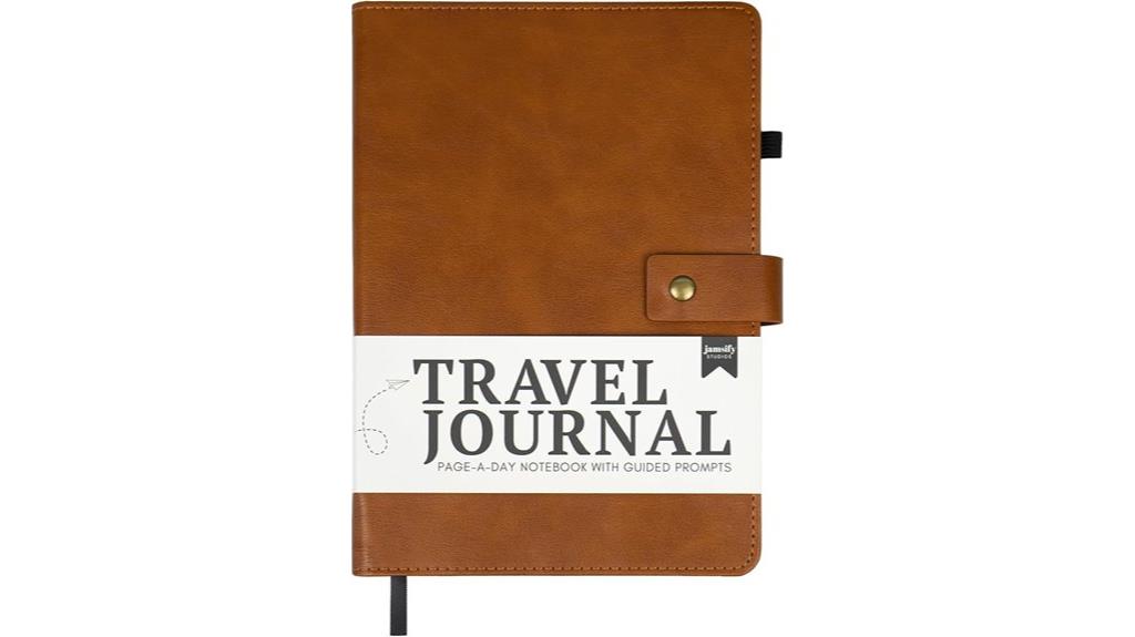 travel diary with prompts