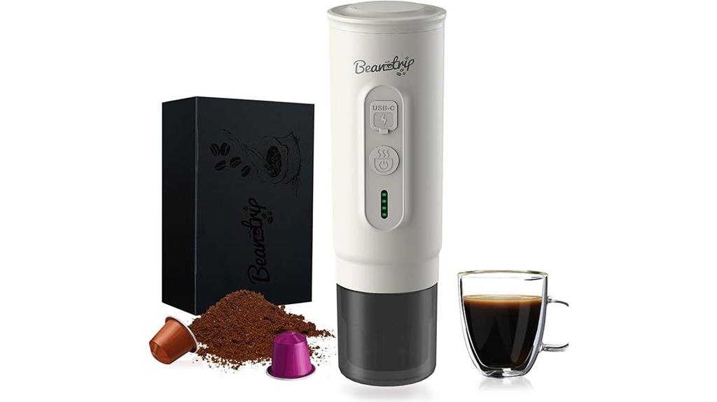 travel friendly espresso maker