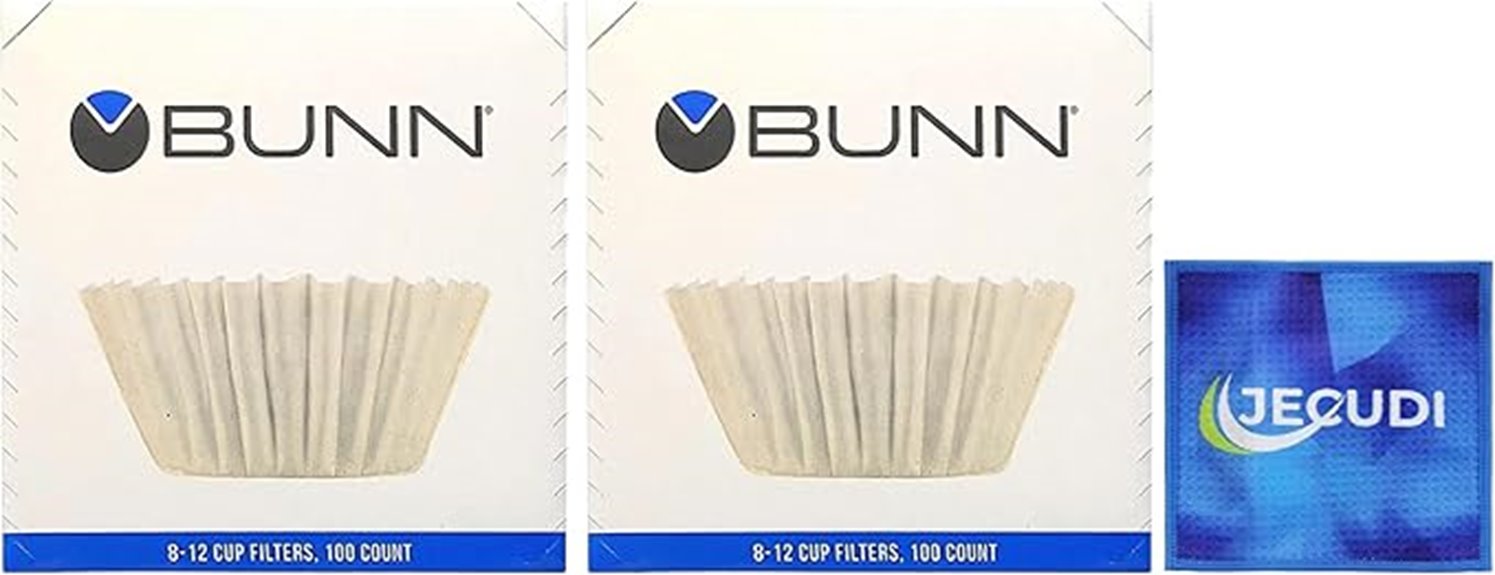 two packs coffee filters