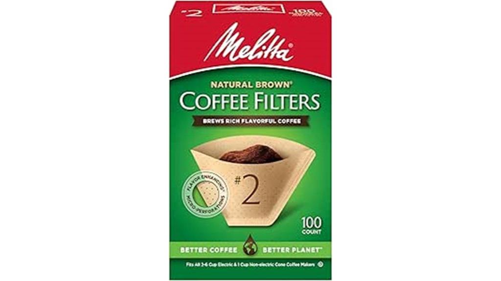 unbleached brown coffee filters