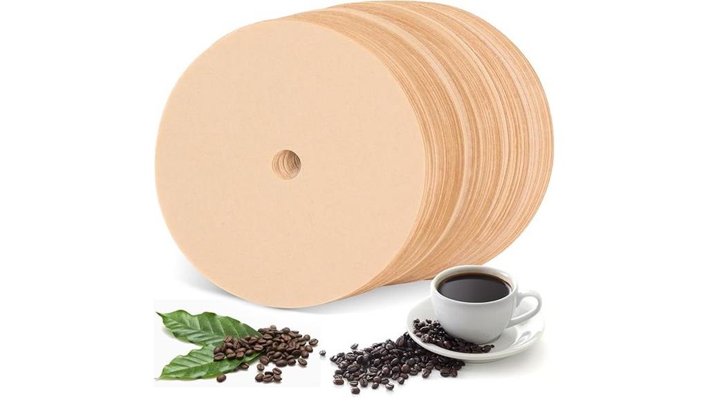 unbleached coffee filters pack