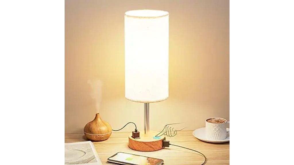 usb c lamp with outlet