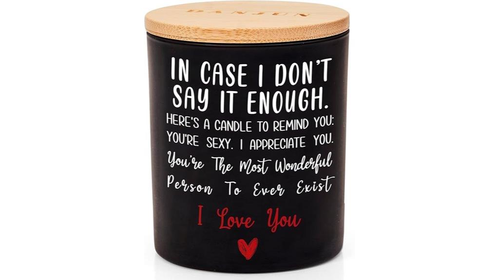 valentine s day scented candle