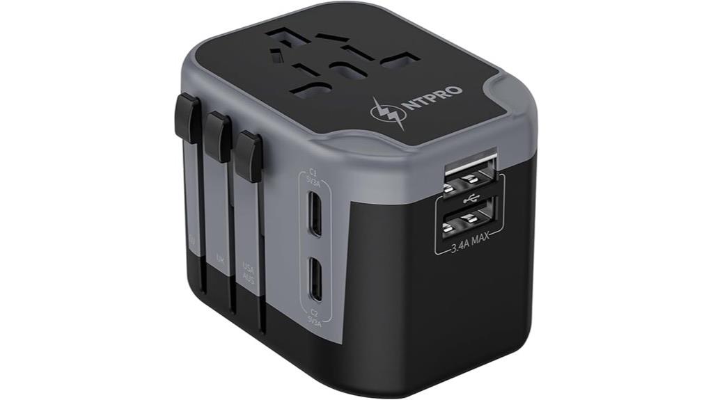 versatile travel adapter usb