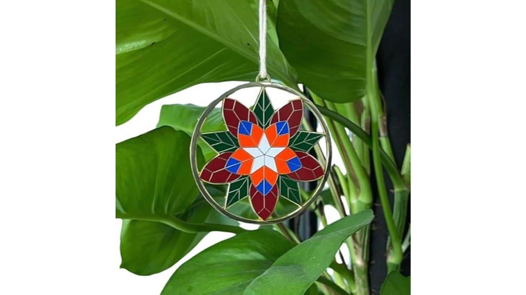 vibrant capiz christmas lantern