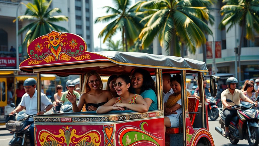 vibrant filipino public transport