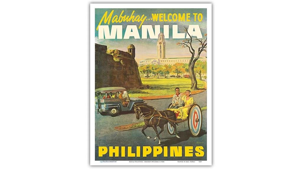 vintage manila travel poster