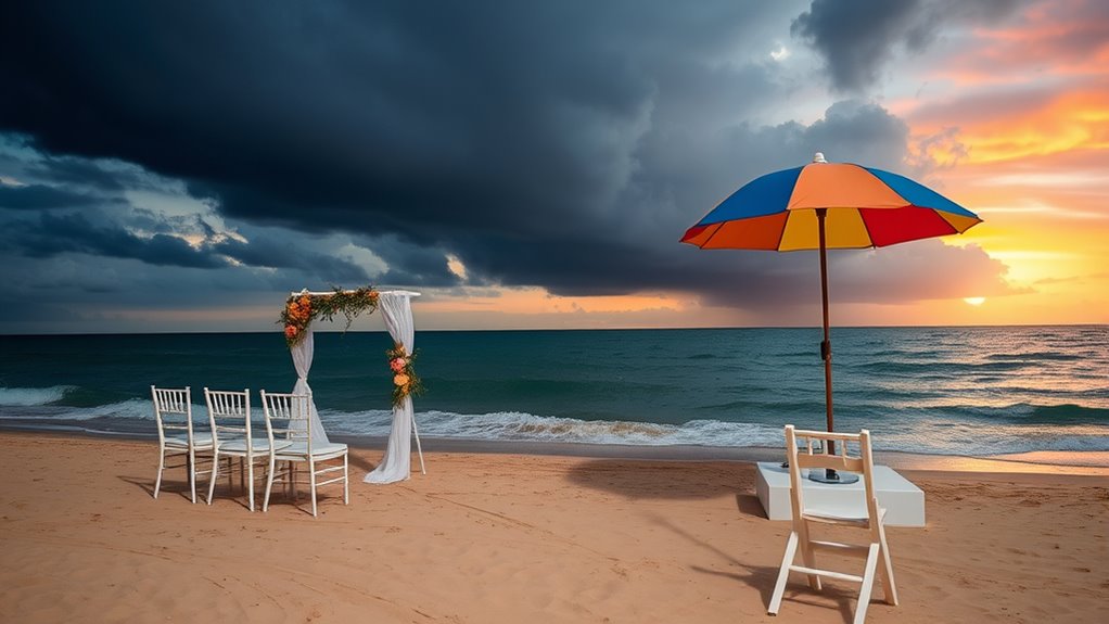 weather contingency wedding planning