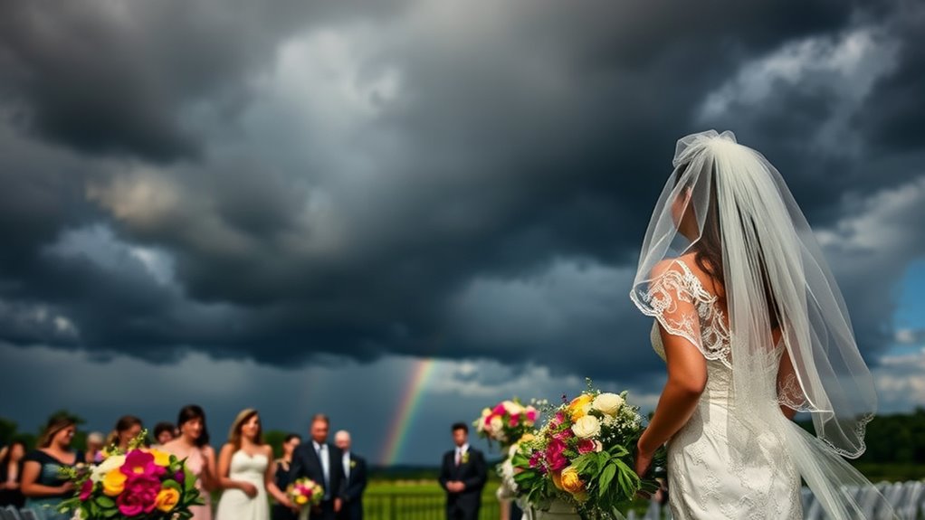 weather omens influence weddings