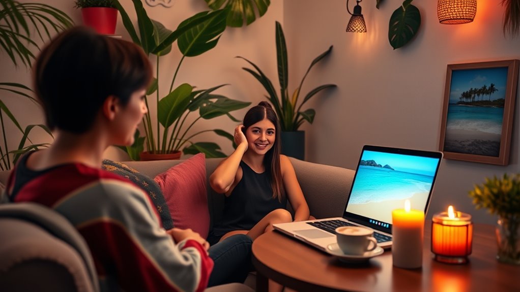 welcoming video call atmosphere