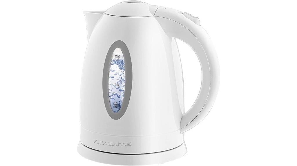 white 1 7l electric kettle