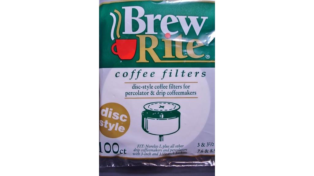 white coffee filters disc