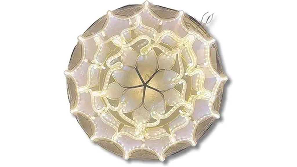 white mini capiz lantern