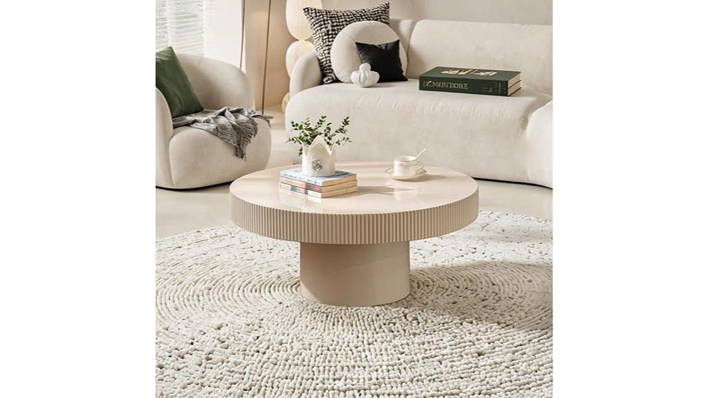 white round coffee table