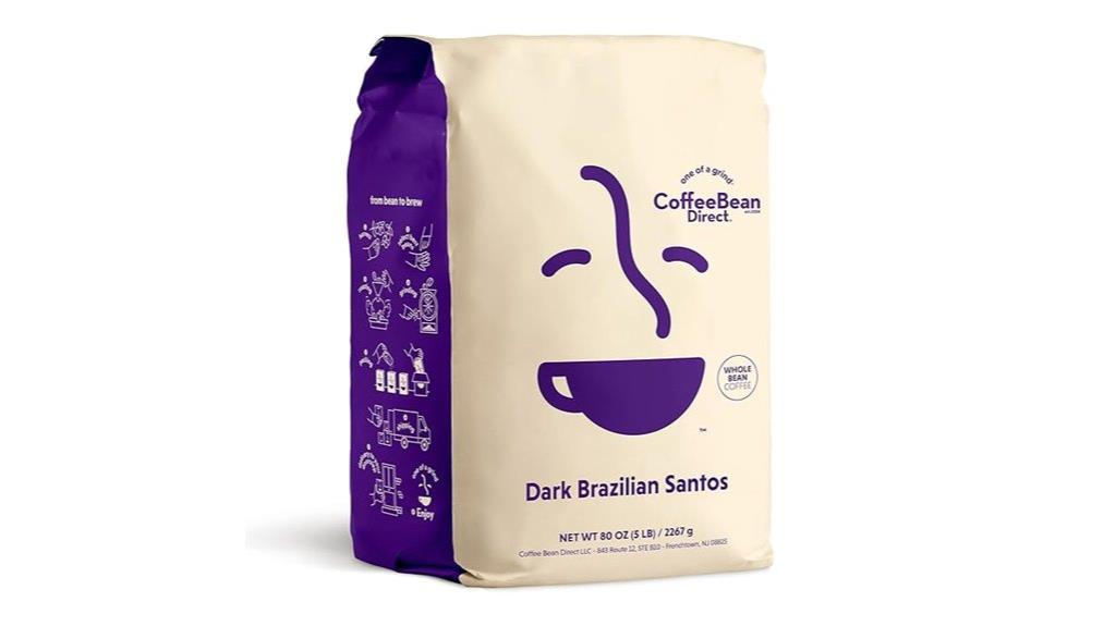 whole bean dark coffee