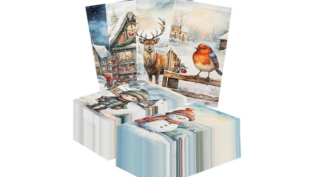 winter wonderland cocktail napkins