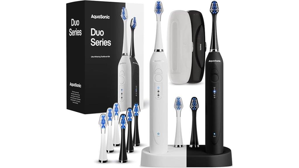wireless charging toothbrush duo
