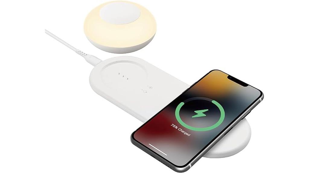 wireless charging with light